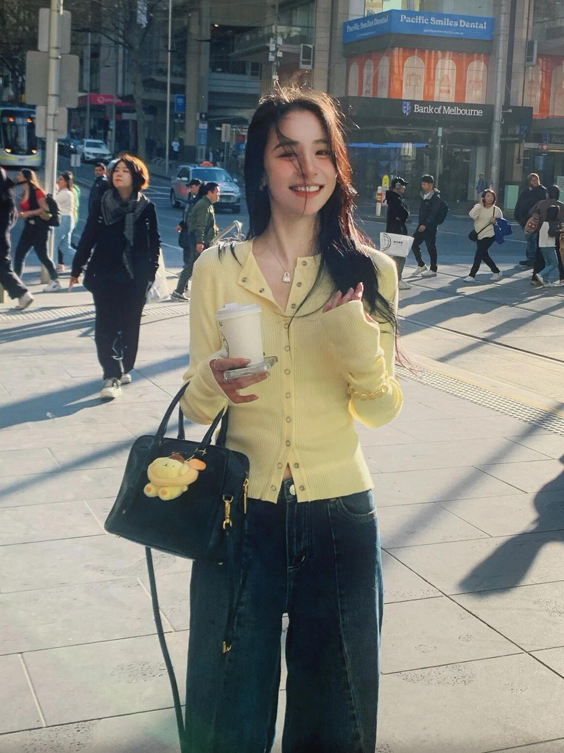 Korean Style Soft Knit Cardigan for Women Yellow Early Autumn Outerwear - Image 2