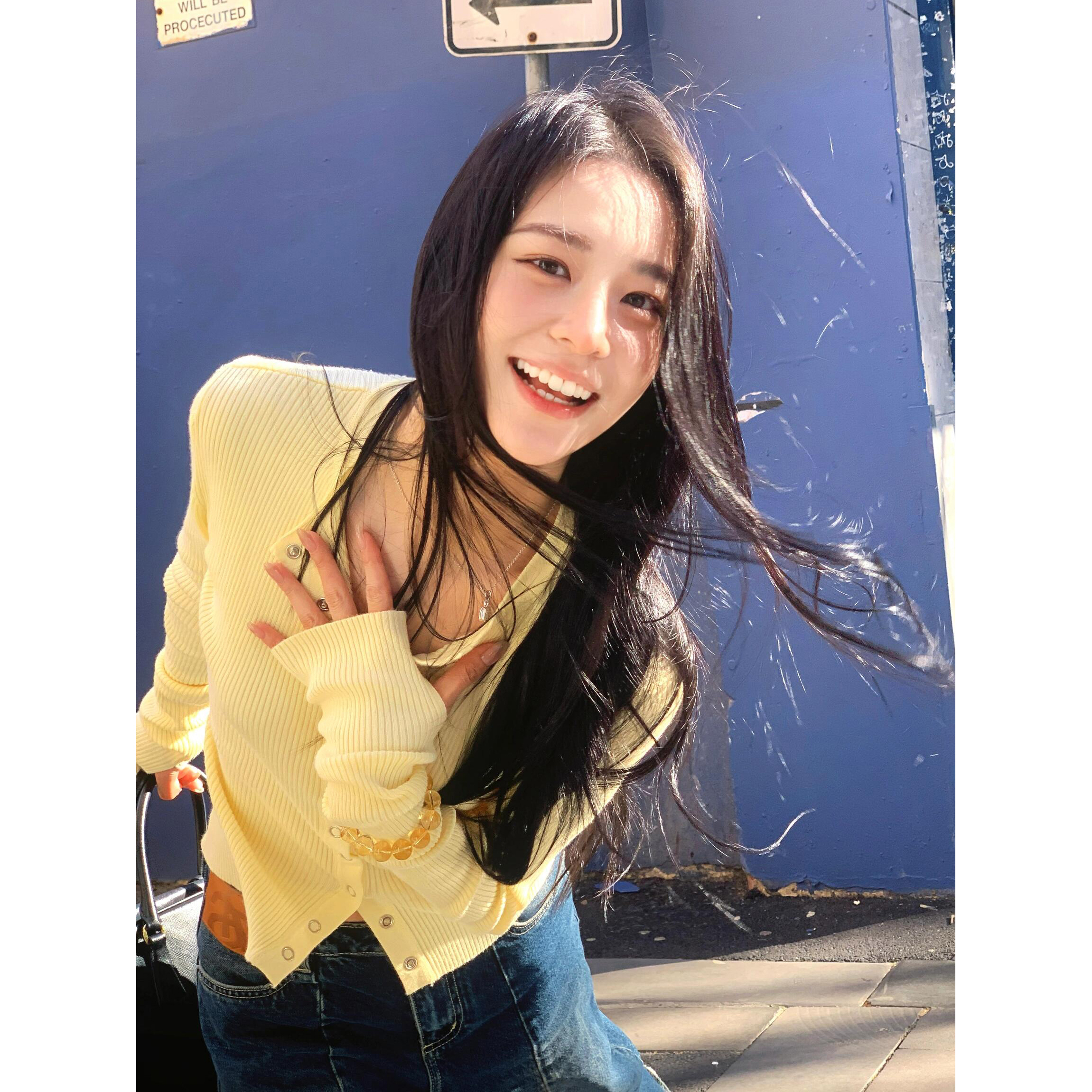 Korean Style Soft Knit Cardigan for Women Yellow Early Autumn Outerwear - Image 5