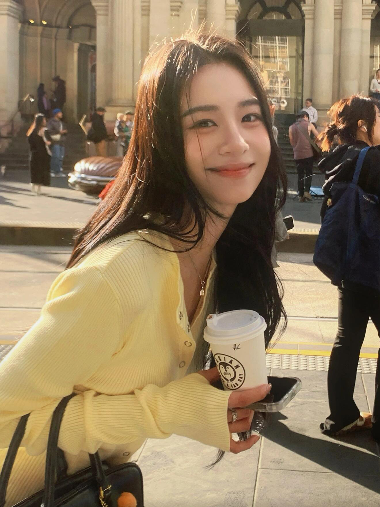 Korean Style Soft Knit Cardigan for Women Yellow Early Autumn Outerwear - Image 4